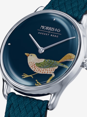 August Berg Analoog horloge in Blauw