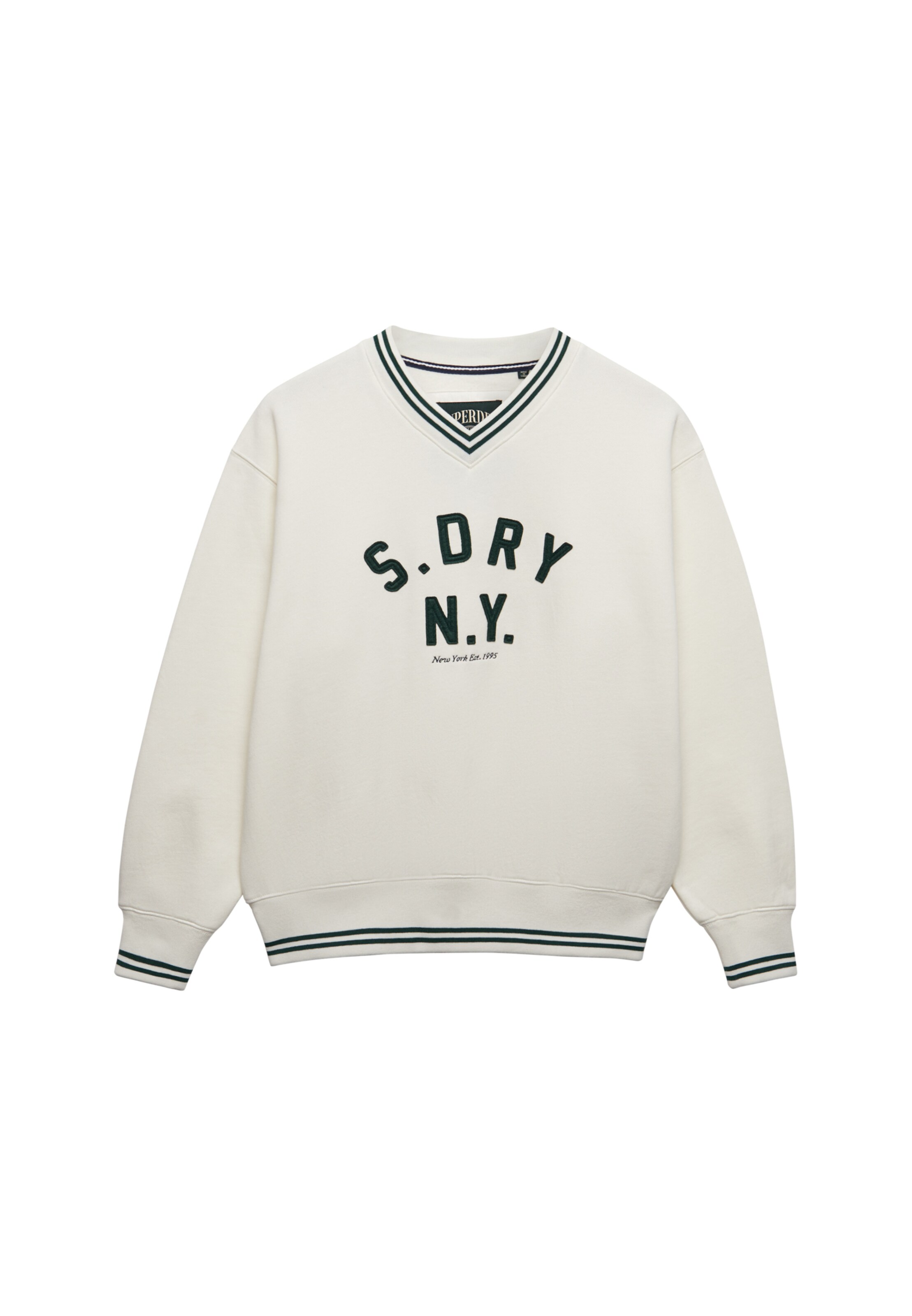 Sweat-shirt Superdry & Co en blanc : devant
