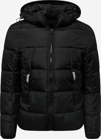 TOM TAILOR DENIM Between-Season Jacket in Black: front