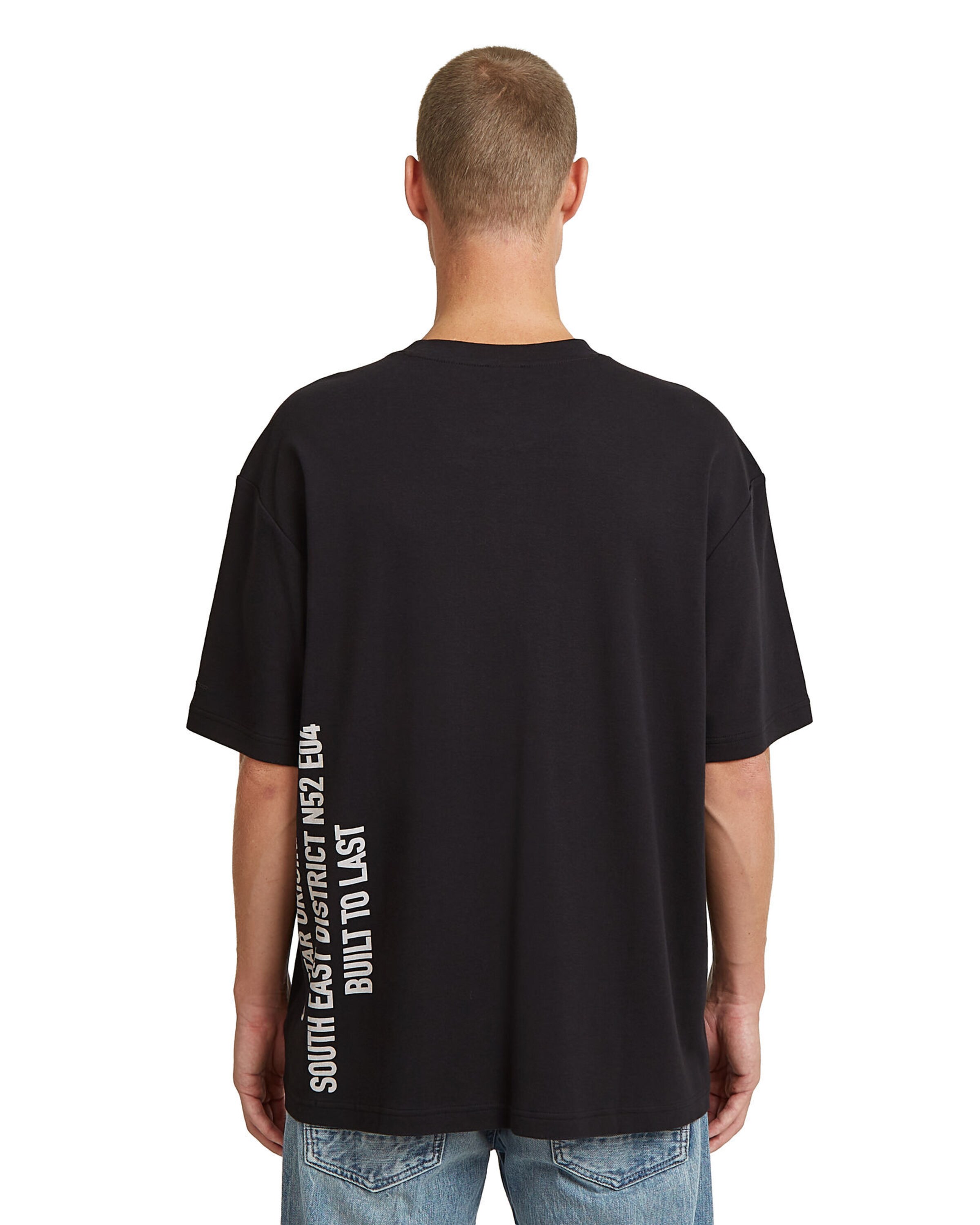 G-STAR Shirt 'Stencil Relaxed' in Black