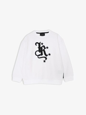 John Richmond Sweatshirt 'I'm a STAR' in White: front