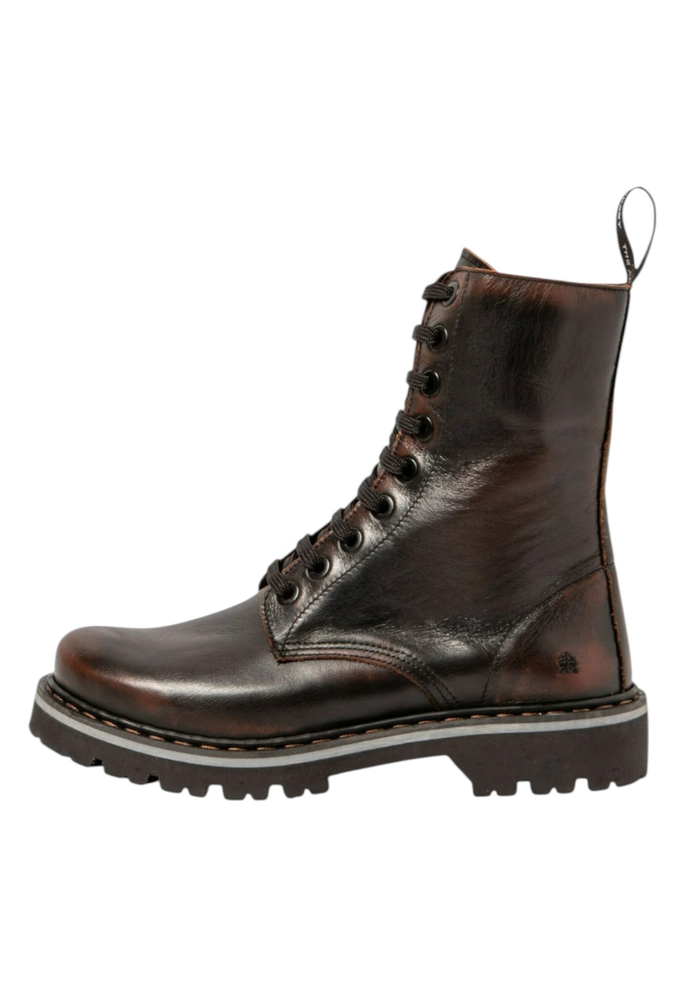 Bottines à lacets ART en marron : devant