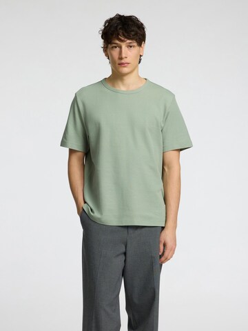 T-Shirt 'SLHJoseph' SELECTED en vert : devant