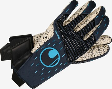 UHLSPORT Athletic Gloves in Blue