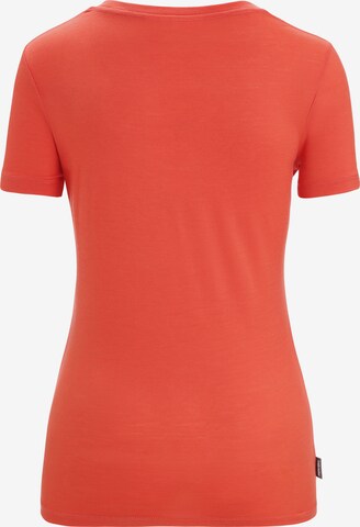 T-shirt fonctionnel 'Scoop Plume' ICEBREAKER en orange