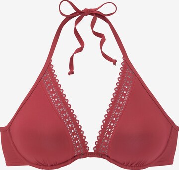 s.Oliver Triangle Bikini Top in Red: front