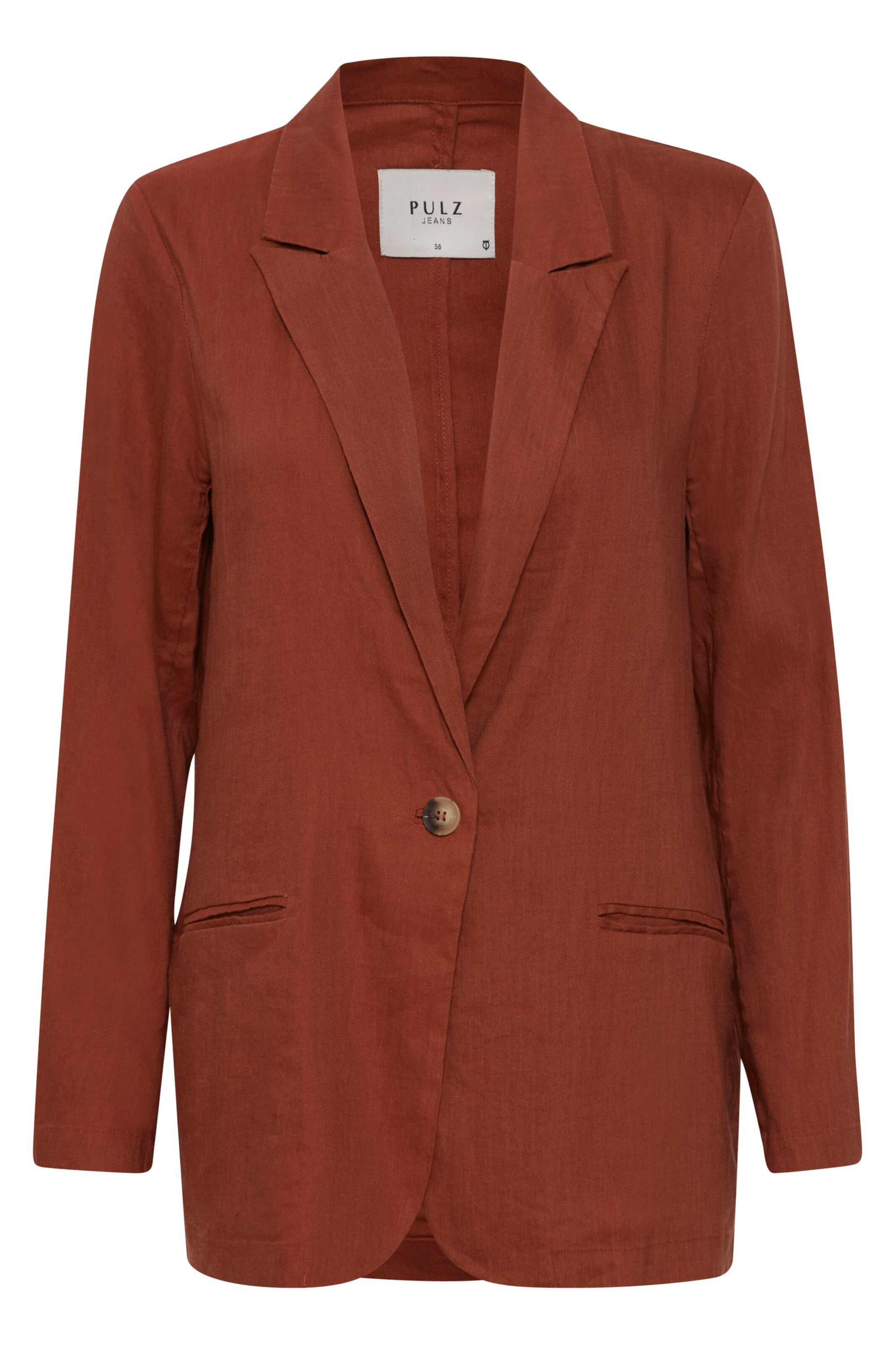 PULZ Jeans Blazer 'Luca' i brun: forside
