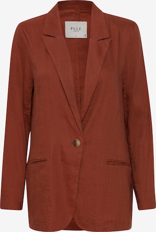 PULZ Jeans Blazer 'luca' in Brown: front