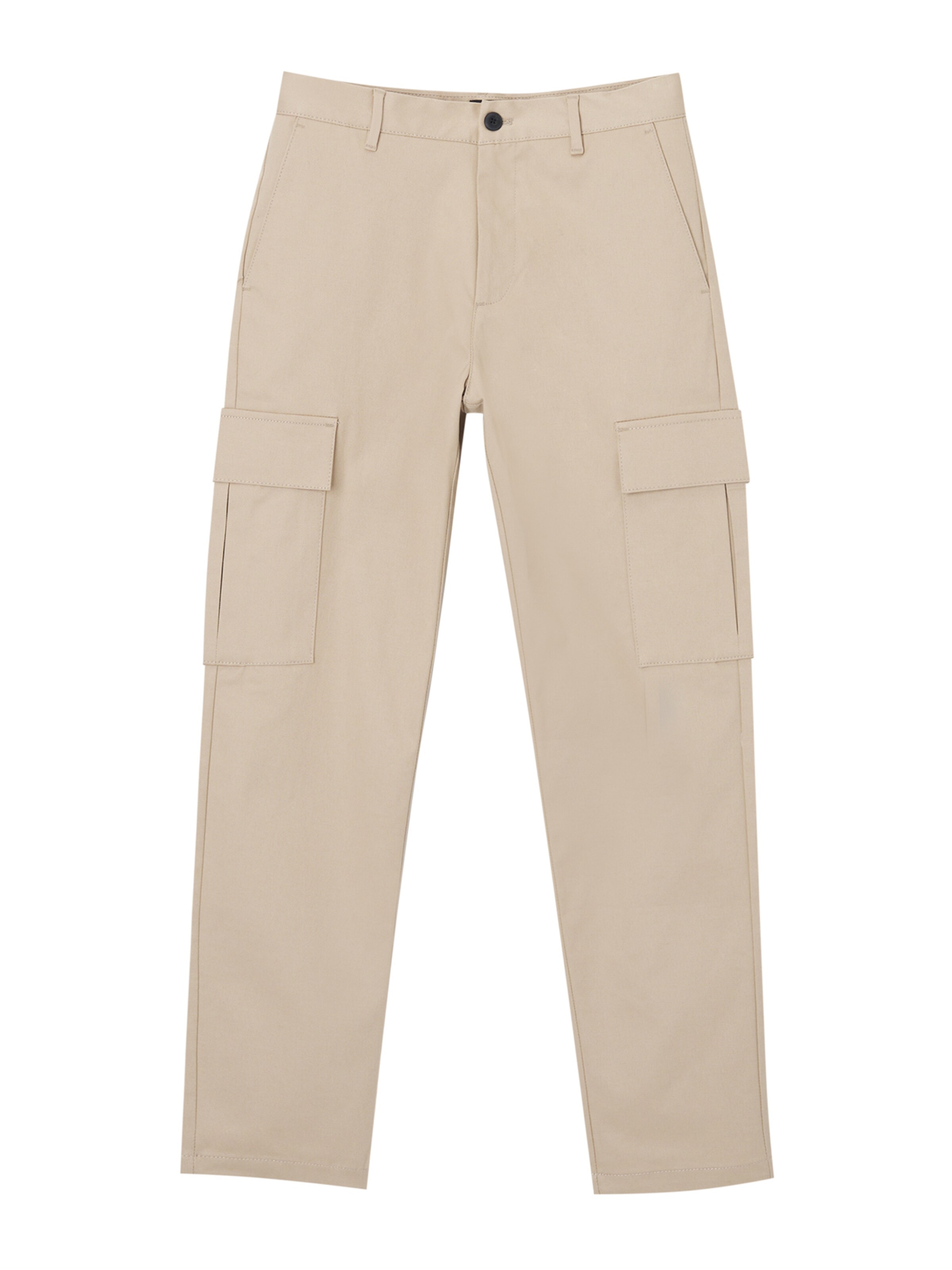 Pull&Bear Loosefit Hose in Beige: Vorderseite