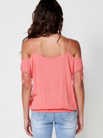 KOROSHI Blouse in Orange