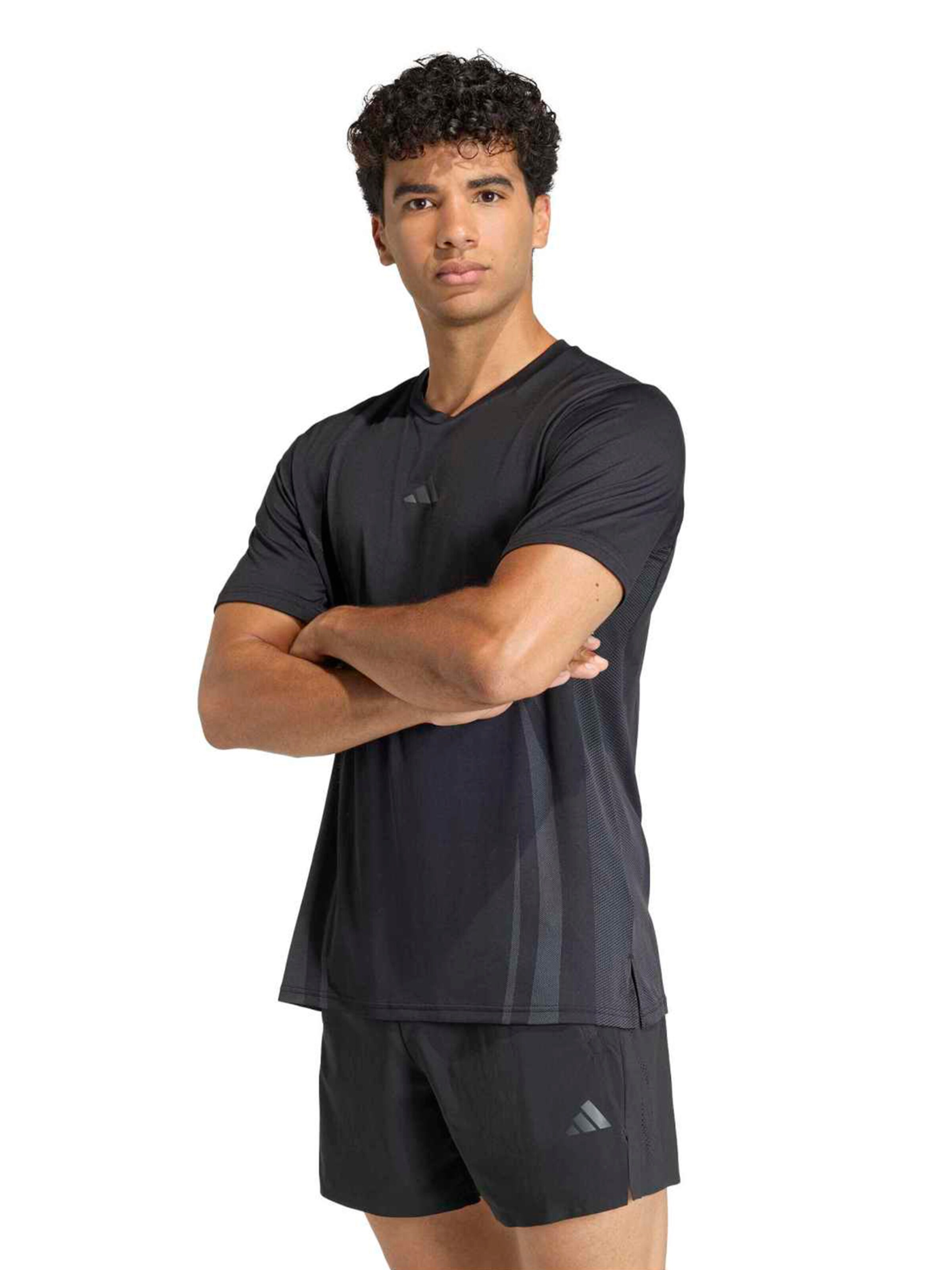 ADIDAS PERFORMANCE Performance shirt 'AIRCHILL' in Black: front