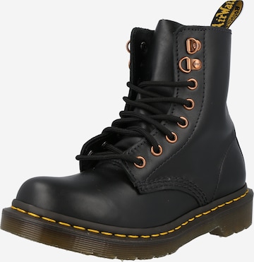 Dr. Martens Lace-Up Boots '1460 Pascal Hardware' in Black: front
