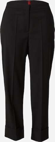 Stefanel Regular Pleated Pants in Black: front