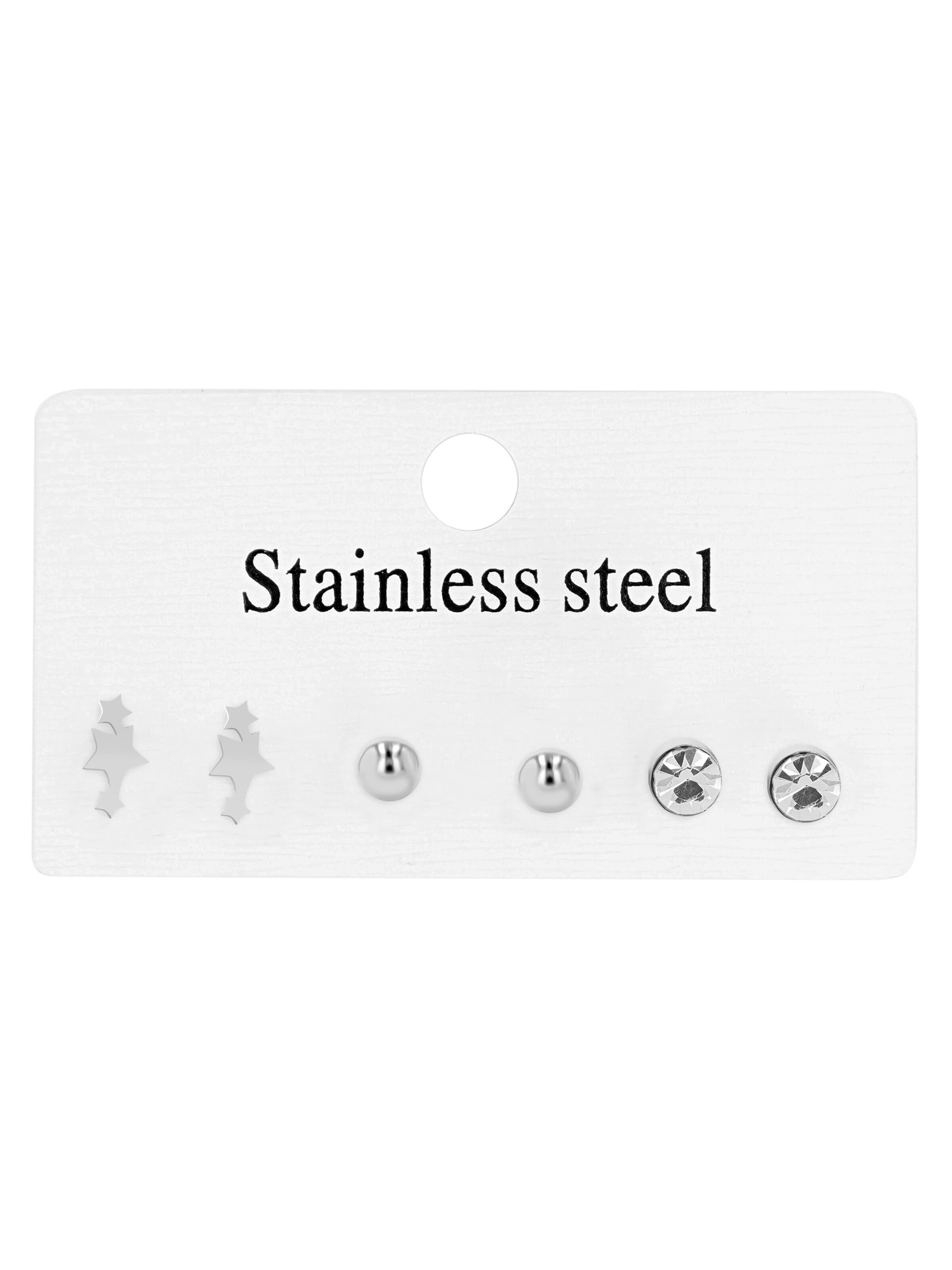 Akzent Earrings 'Ohrstecker Ohrringe Edelstahl silber Damen wasserfest' in Gold
