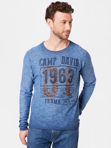 CAMP DAVID Pullover in Blau: predná strana