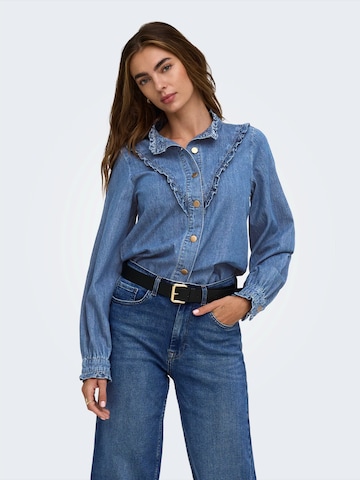 ONLY - Blusa 'ONLELLIE' en azul
