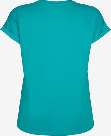 Zizzi T-shirt 'MKATJA' in Blau