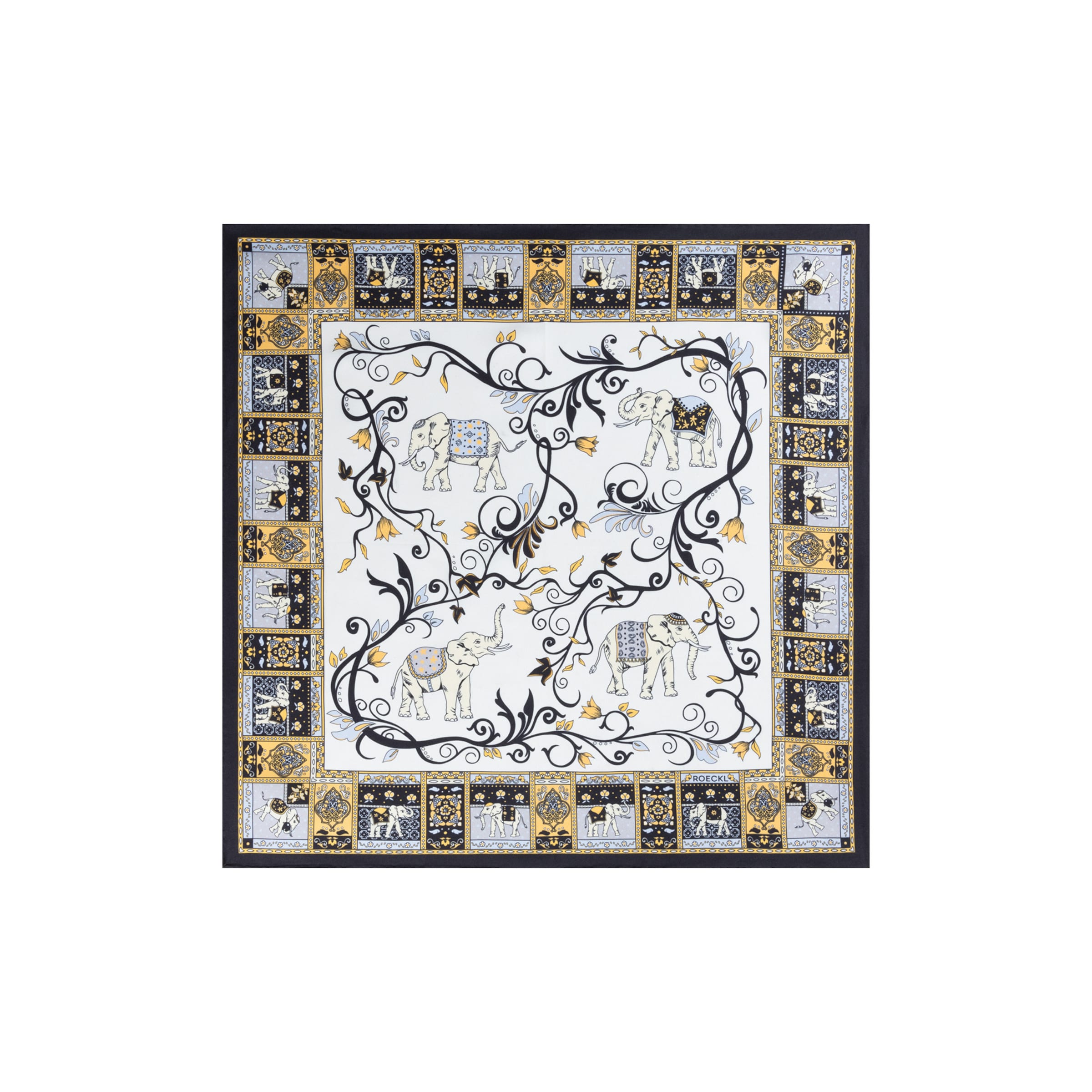 Foulard 'LUCKY ELEPHANT NICKY' di Roeckl in colori misti: frontale