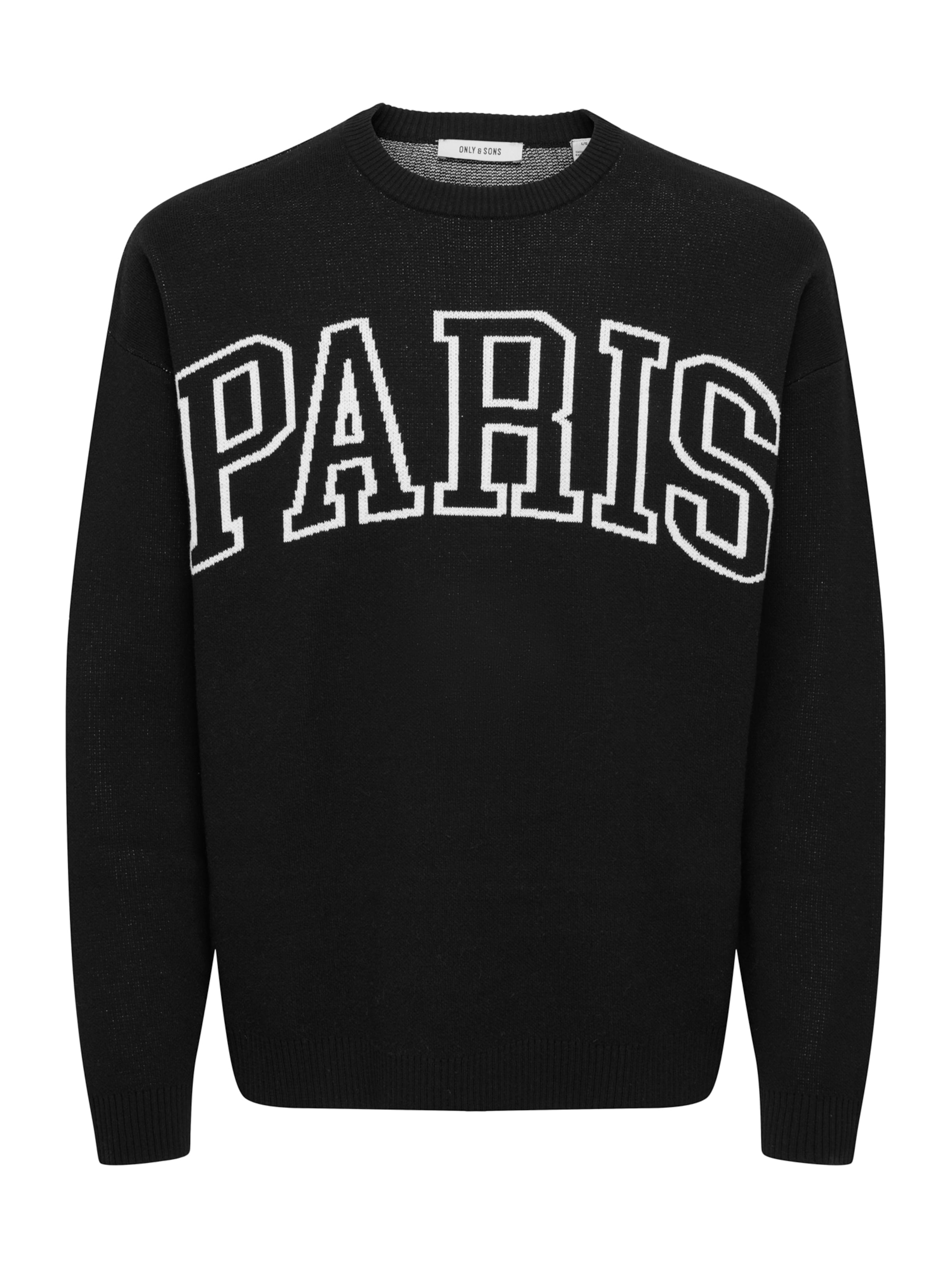 Pullover 'ONSRunynew' di Only & Sons in nero: frontale