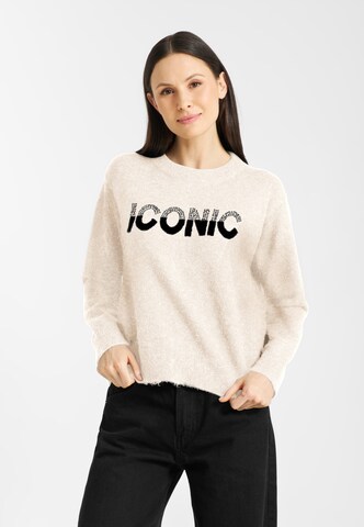 Frieda & Freddies NY Pullover in Beige: Vorderseite
