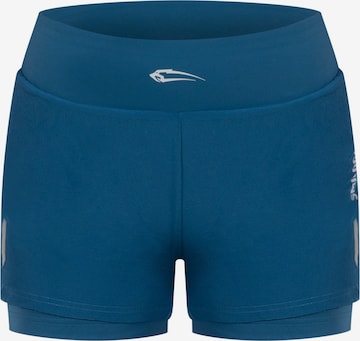 Smilodox Workout Pants 'Fastlane' in Blue: front