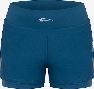 Smilodox Shorts 'Fastlane' in cyanblau / weiß, Produktansicht