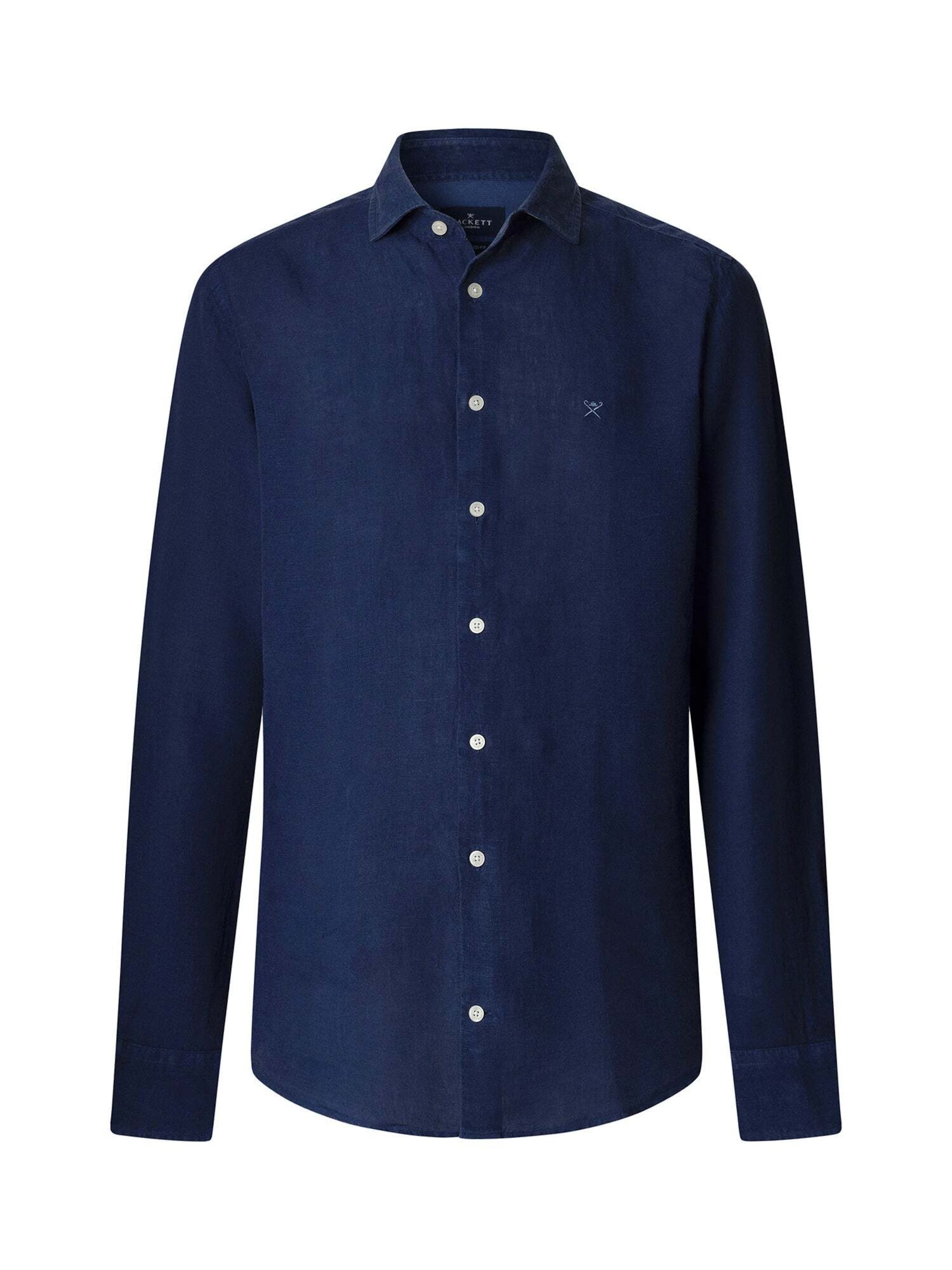 Hackett London Button Up Shirt 'Ess' in Blue: front