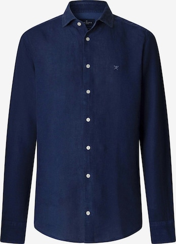 Hackett London Button Up Shirt 'Ess' in Blue: front