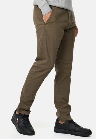 Regular Pantalon chino INDICODE JEANS en vert