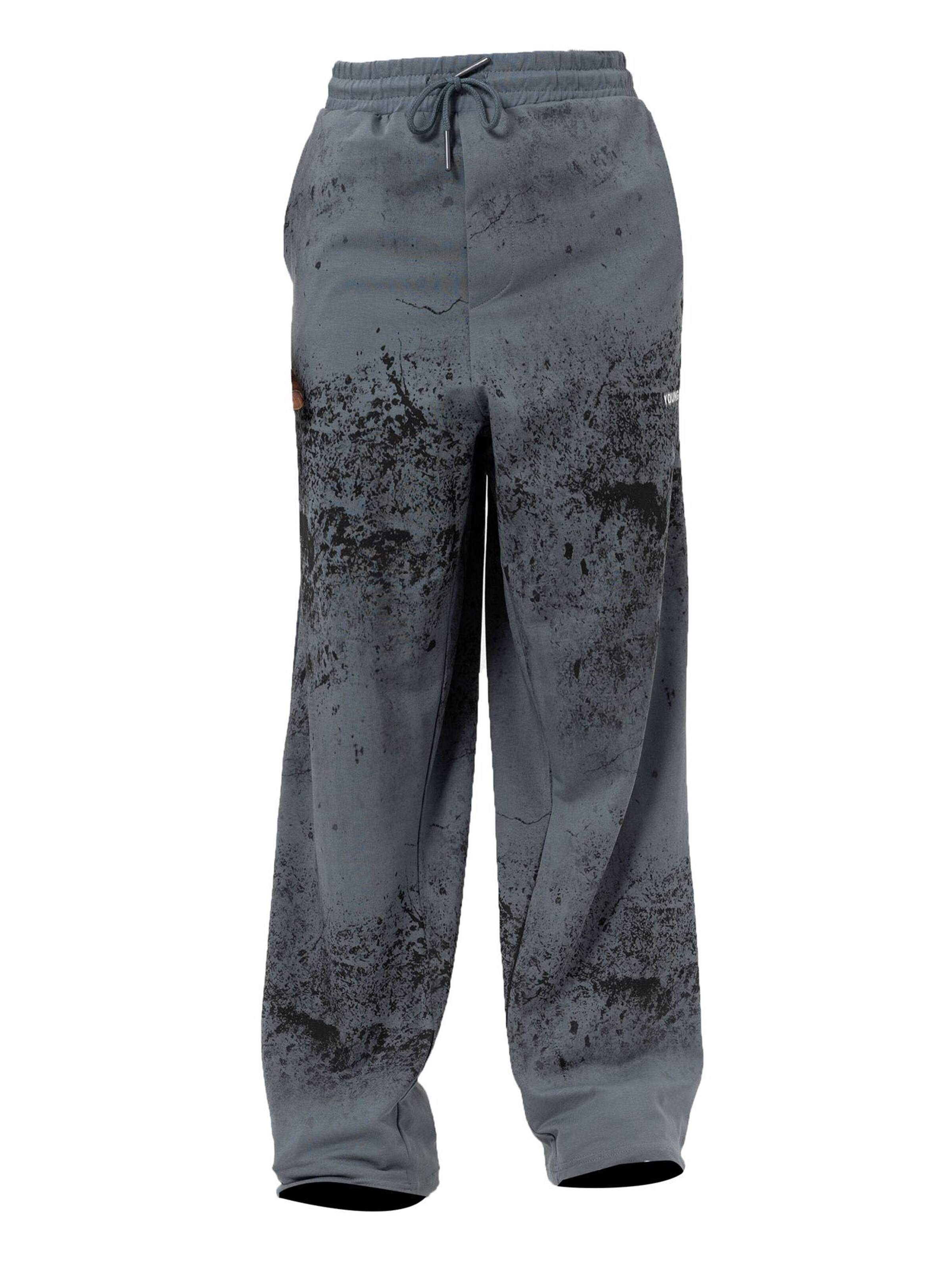 VAMOS CLO Voľný strih Nohavice - Sivá: predná strana