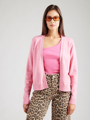 VILA Knit Cardigan 'VIRil' in Pink: front