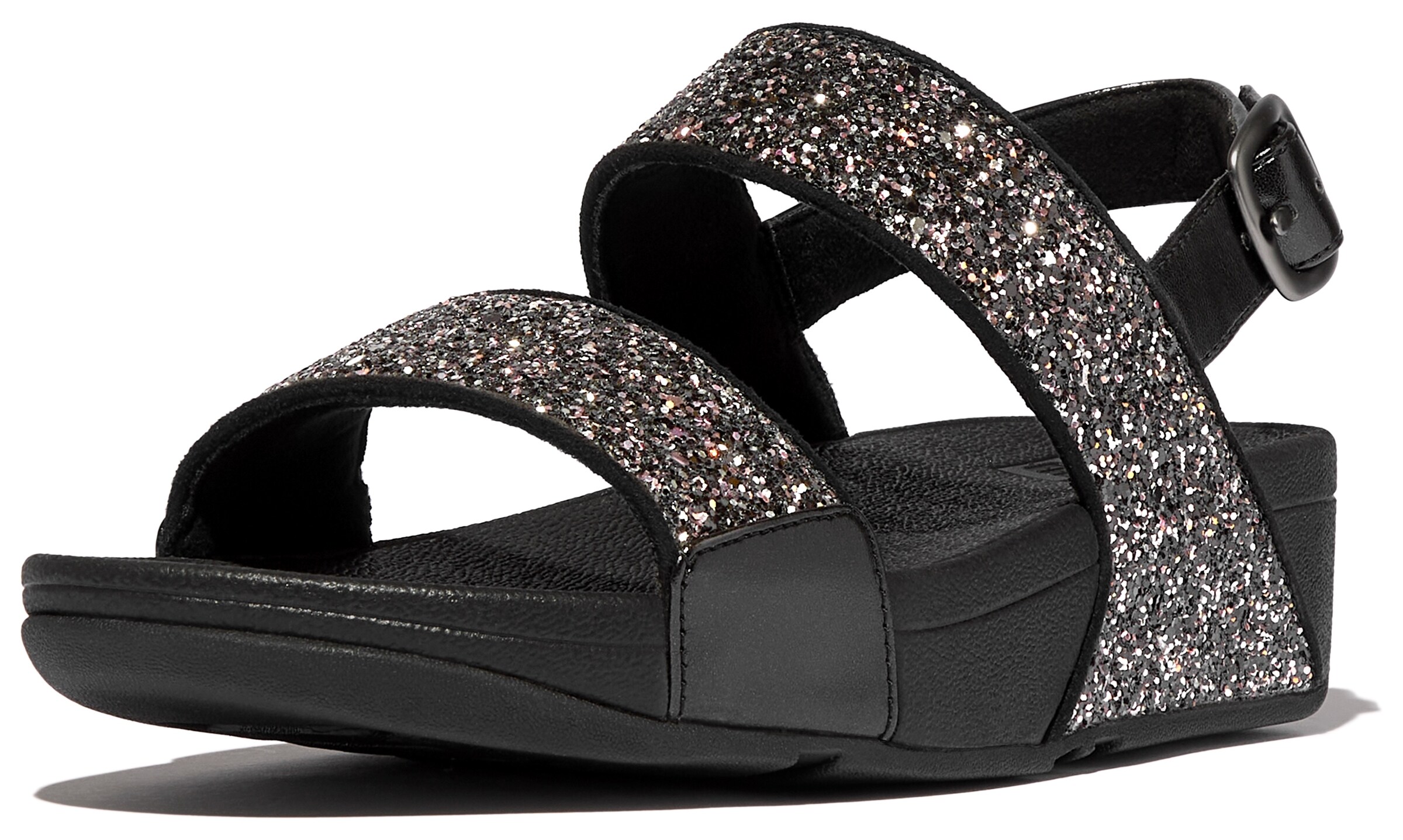 FitFlop Sandals in Black: front
