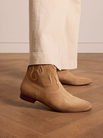 MANFIELD Stiefelette in Beige