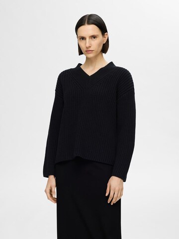 Pull-over 'SLFSelma' SELECTED FEMME en noir : devant