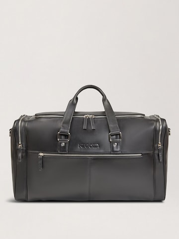 NEGOTIA Leather - Bolsa de fin de semana 'Marent' en negro: frente