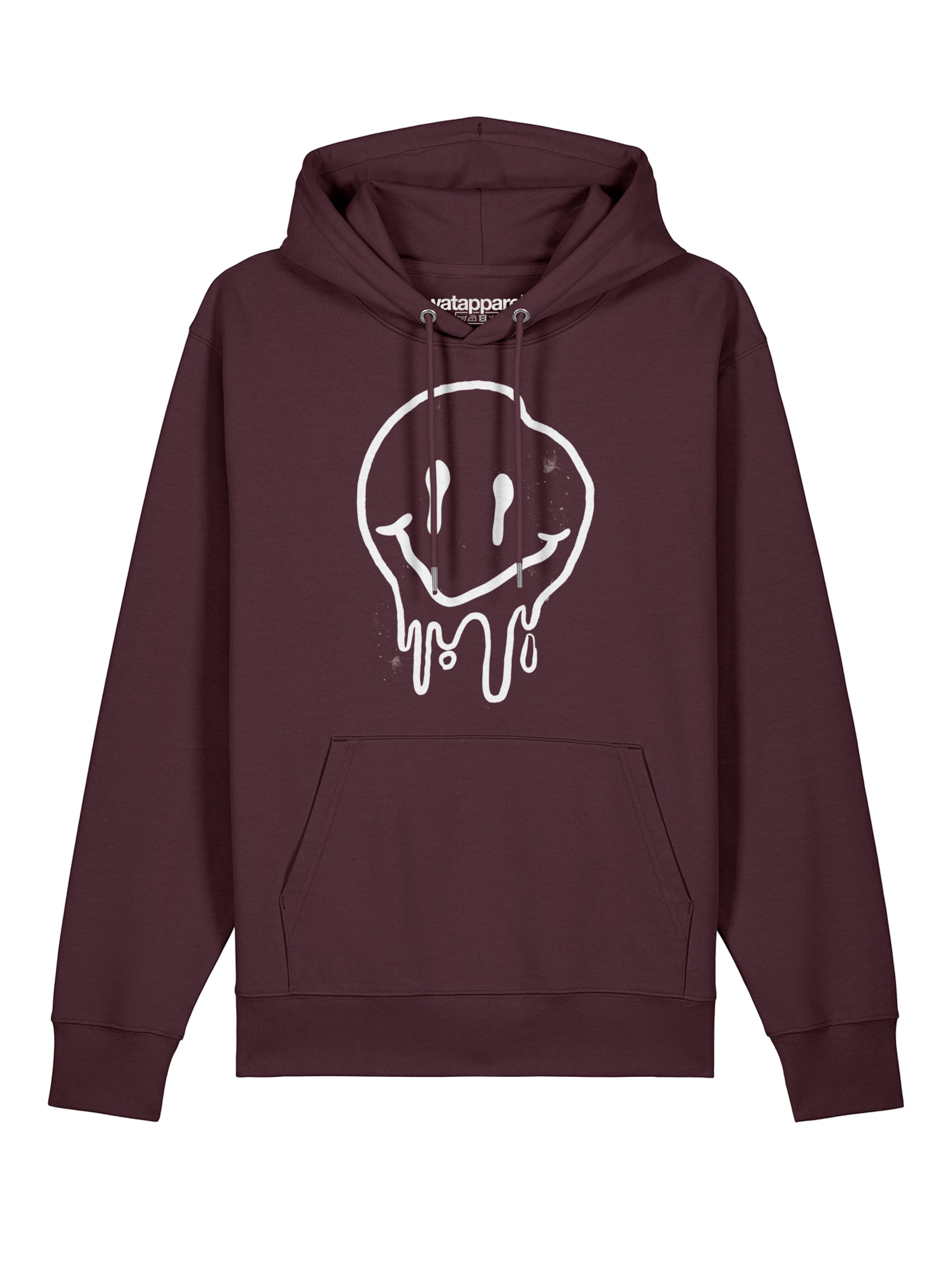 Sweat-shirt 'Smiley' Watapparel en rouge : devant