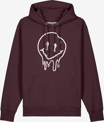 Sweat-shirt 'Smiley' Watapparel en rouge : devant