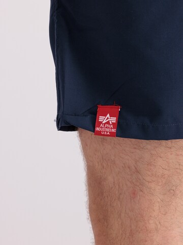 Shorts de bain ALPHA INDUSTRIES en bleu