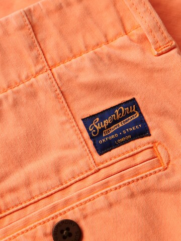 Superdry Regular Chino Pants in Orange