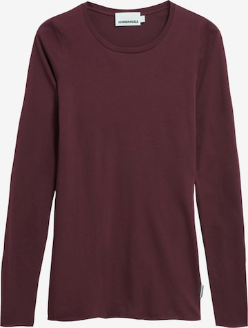 T-shirt ARMEDANGELS en rouge : devant