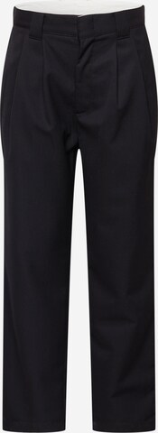 Carhartt WIP Pleat-Front Pants 'Mesner' in Black: front