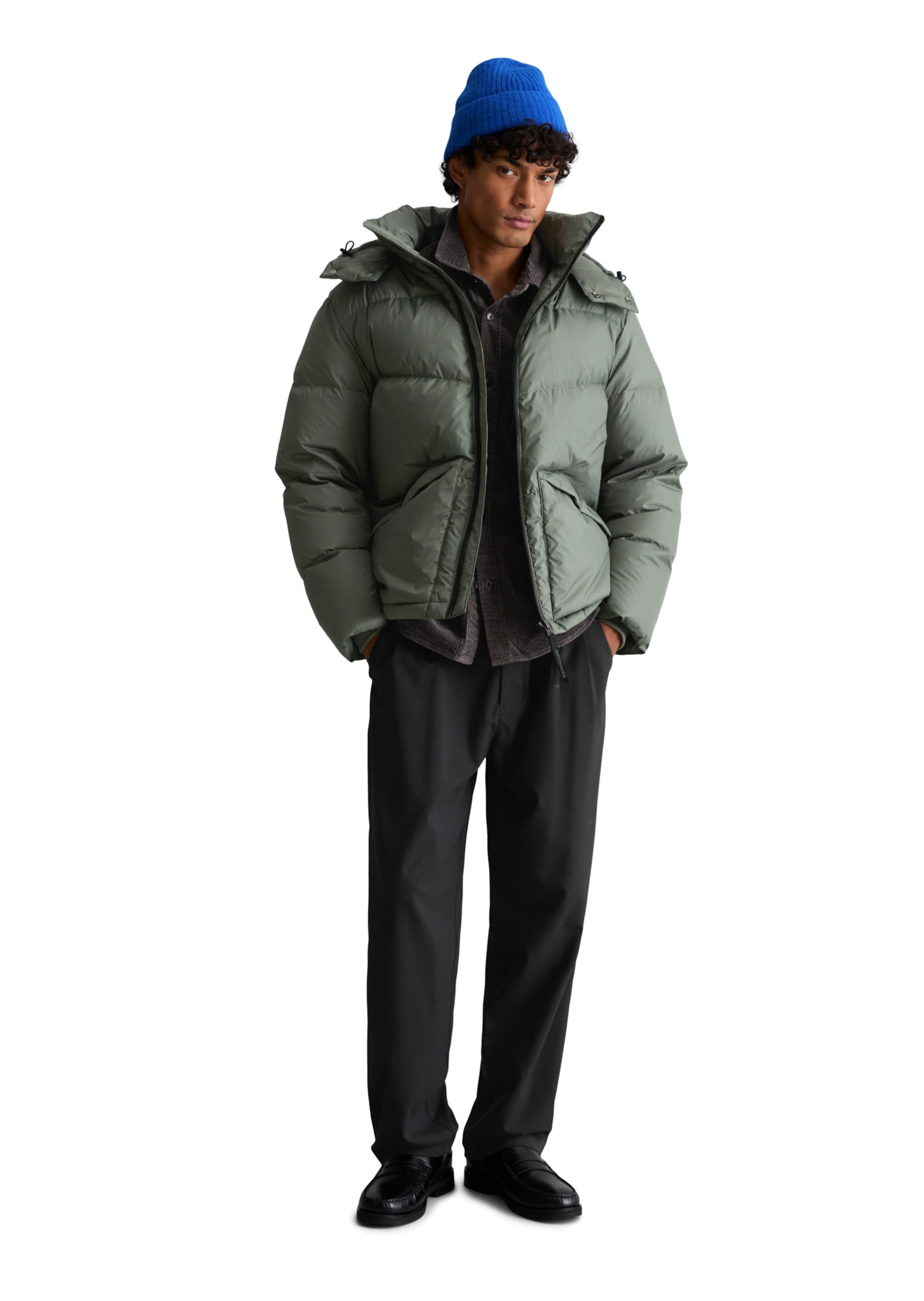 Marc O'Polo DENIM Winterjacke in Grün: Vorderseite