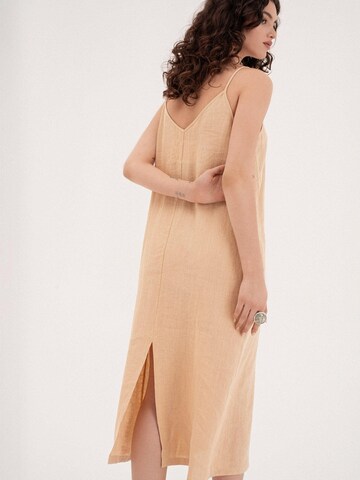 AmourLinen Kleid 'Jakarta'‌‌‌‌‌ in Gelb