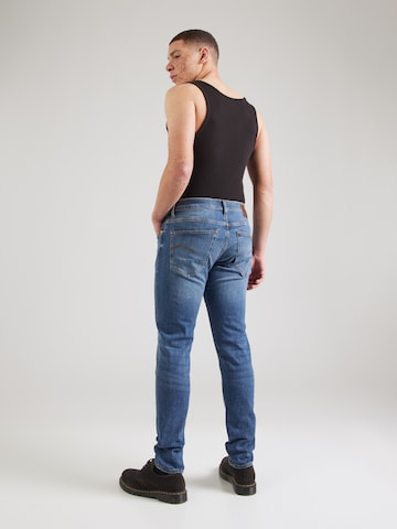 G-STAR - Slimfit Vaquero '3301' en azul: atrás