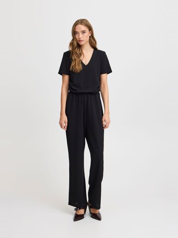 ICHI Jumpsuit 'IXMila' in Zwart: voorkant