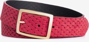 Cassandra Belt 'Braided' in Red: front