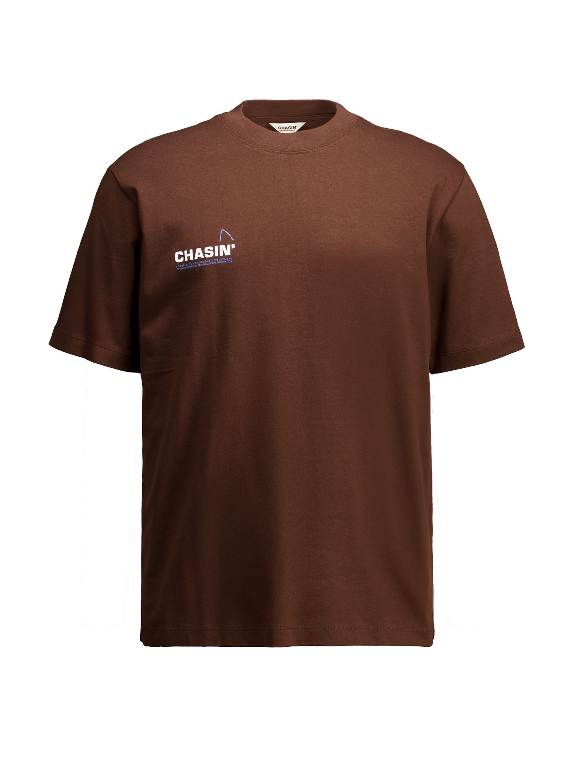 T-Shirt 'Dexx' CHASIN' en marron : devant