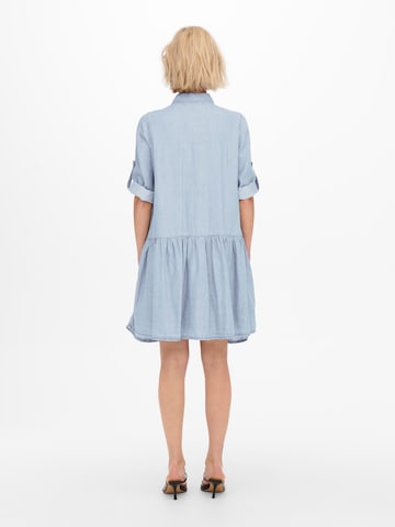 ONLY Shirt dress 'Chicago' in Blue