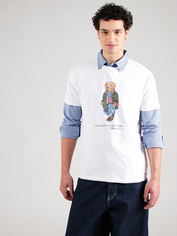 Maglietta di Polo Ralph Lauren in bianco: frontale