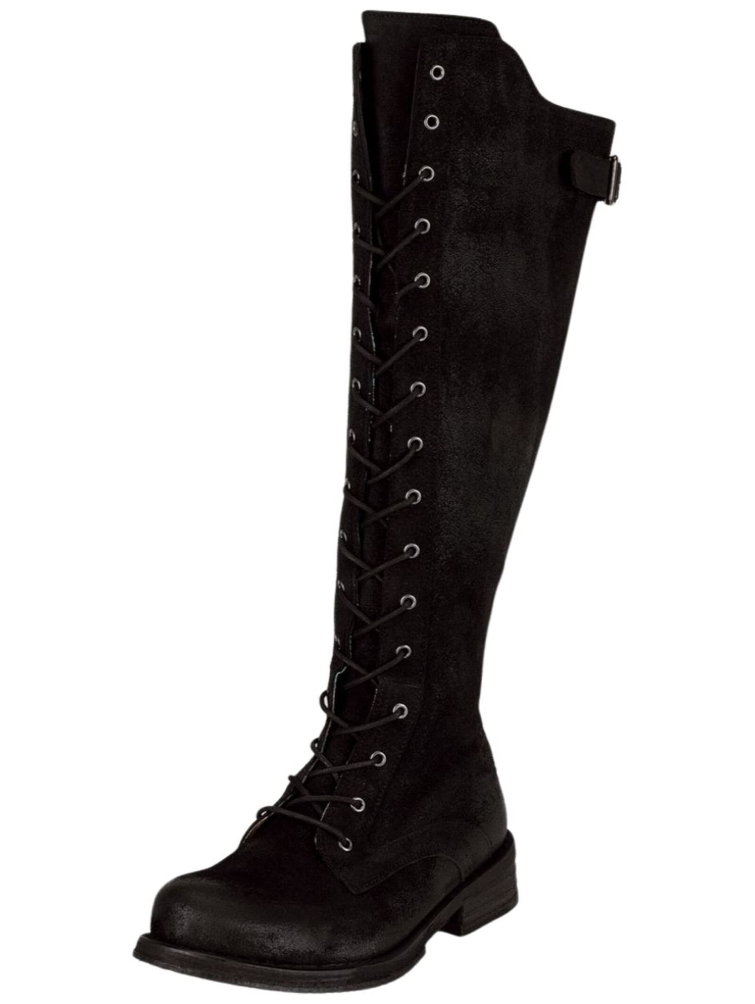 Felmini Wide Fit Schnürstiefel 'Cooper W110' in Schwarz: Vorderseite